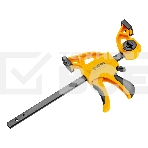 Струбцина Denzel F-образная, быстрозаж., 6'x 2 3/4', 150х70мм, пласт.корпус,фиксатор,двухк. рук-ка, фото3