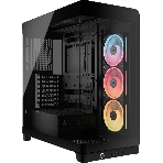 Корпус Corsair iCUE Link 4500X LX-R RGB Black, Midi-Tower, чёрный, 3 x 120 мм, фото 1