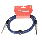 Кабель гитарный FORCE FGC-09/3 BL1/4' TS Jack - 1/4' TS Jack, высококачественный, малошумящий с проводниками из безкислородной меди OFC, диаметр 6 мм, профессиональные металлические разъемы, длина 3 м, цвет синий, фото5