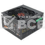 Блок питания Ginzzu CB600 12CM black,24+4p,2 PCI-E(6+2), 4*SATA,3*IDE,оплетка MB, кабель питания, фото 1