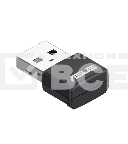 Роутер ASUS USB-AX55 NANO 90IG06X0-MO0B00 WI-FI 802.11ax/ac/a/g/n, 400 + 867 Mbps USB 3.0 Adapter + 2 антенны