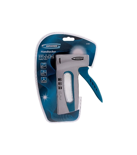 Степлер мебельный GROSS, алюминиевый корпус, тип скобы 13, 53, 300, 6-10 мм 41001