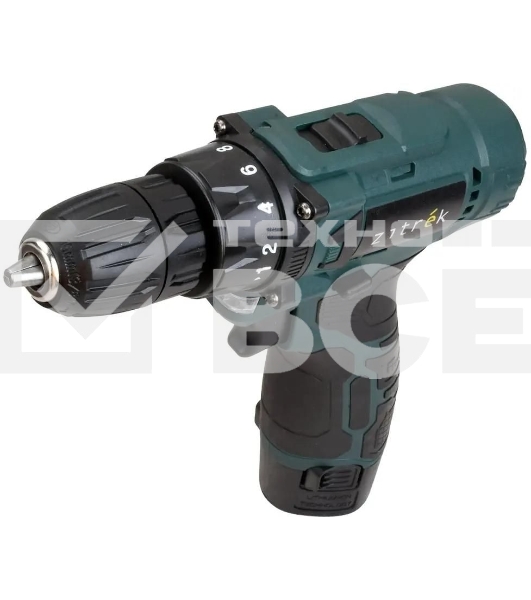 Дрель-шуруповерт Zitrek Green 12V Plus 085-1014, Аккумуляторная, 12В, 2 АКБ