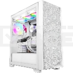 Компьютерный корпус PCCooler C3D510 WH ARGb, Tempered Glass Full Tower, White, TG, 0.7 SPCC, 3x120мм ARGb E-ATX, ATX, mATX, mITX 170/390/410мм 2x2.5