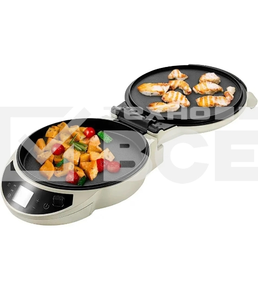 Пиццамейкер Kitfort КТ-4638 1600Вт серый/черный