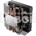 Кулер для процессора ID-COOLING IS-53-XT BLACK LGA1851/1700/1200/115X/AM5/AM4 низкопрофильный высота 53мм (24шт/кор, TDP 120W, PWM, 4 тепл.трубок/медная база, FAN 92мм, черный) BOX, фото7