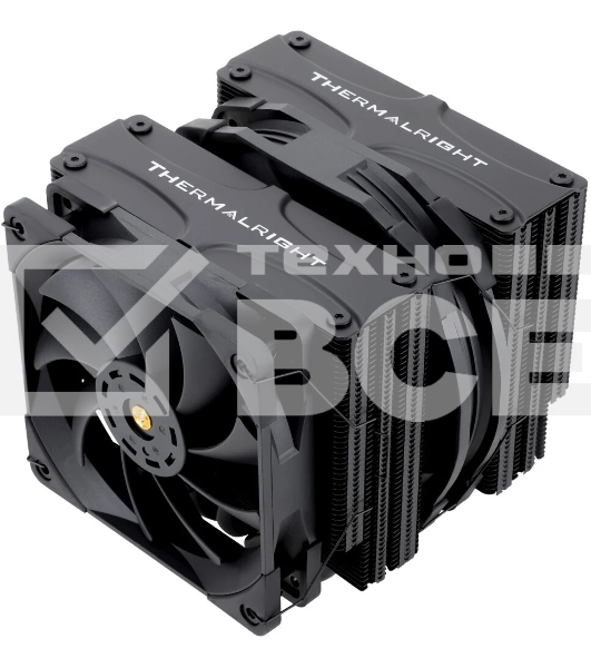 Кулер для процессора Thermalright Frost Coммander 140 черный (4-pin PWM, 158мм, Ni/CU, 8x5мм, 1x120мм+1x140мм, 82CFM/95.5CFM, 29.6dBA/30.2dBA, 1850RPM/1800RPM, S: 1700, 1200, 20XX, 115X, AM5, AM4)