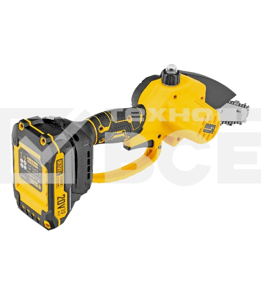 Цепная мини-пила аккумуляторная бесщет. Denzel CCS-150, шина 150 мм, Li-Ion, 20 В