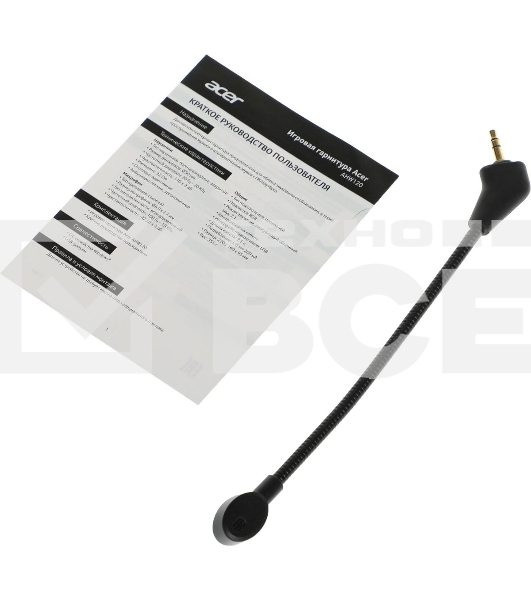 Гарнитура проводная с микрофоном Acer AHW120 черный мониторные оголовье (ZL.HDSCC.01C)