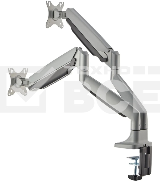 Кронштейн для мониторов ЖК Digma D-MM302D серый 17'-35' макс.9кг крепление к столешнице поворот и наклон