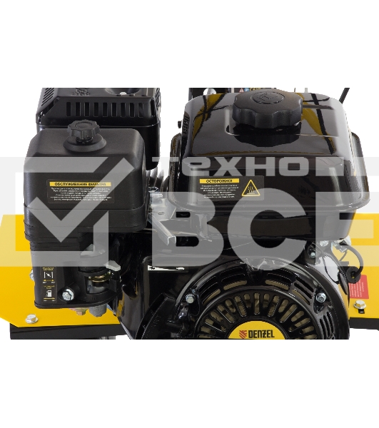 Мотоблок Denzel DPT-270X, 7 л.с., диск.сцеп, шир 90 см, глуб 35 см, фрез 3х4, ВОМ, передачи 2В/1Н