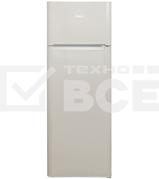 Холодильник Stinol TS 167 E бежевый двухкамерный 167/72 л морозилка сверху, капельная система