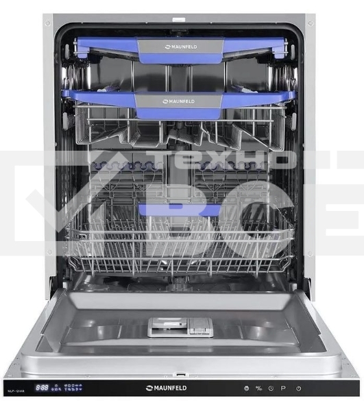 Встраиваемая посудомоечная машина Maunfeld MLP-12IMR, черный, 59.8 см, 14 компл., 44 дБ, класс A++