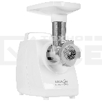 Мясорубка электрическая Аксион М33.04 белый, 1500 Вт, 1.7 кг/мин, реверс, защита от перегрузки, насадки - 5, фото 1