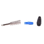 Разъем аудио FORCE CFA-0251/4' TS Jack (M) моно, материал контактных частей медь, покрытие никель, матовый серебристый/черный, фото3