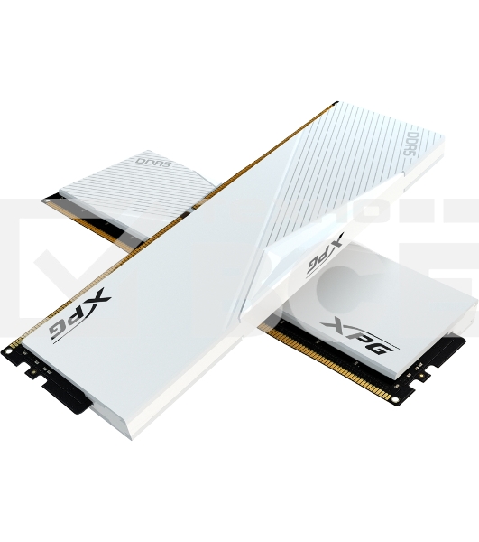 Оперативная память XPG Lancer, DDR5, 64GB (2x32GB), 6000MHz, CL30, с радиаторами, белый