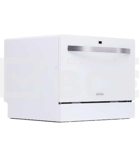 Посудомоечная машина Simfer DCB6501, белый, 55 см, 6 компл., 58 дБ, класс A+