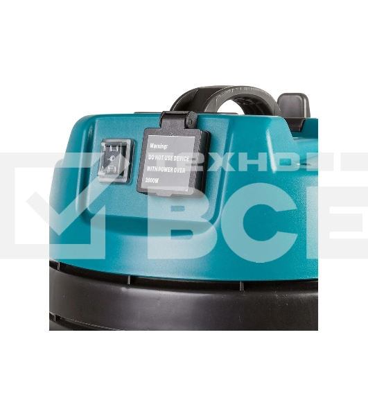 Строительный пылесос Bort BSS-1440-Pro (98297089) серый/голубой, 280/1400 Вт, уборка сухая/влажная, пылесборник мешок/контейнер, 40 л