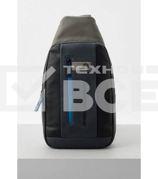 Рюкзак слинг мужской Piquadro Urban CA6540UB00/NGR, кожа, черный/серый