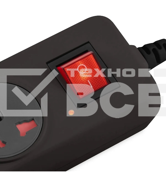 Сетевой фильтр Buro 500UNH-1.8-BG 1.8м (5 розеток) черный/серый (коробка)