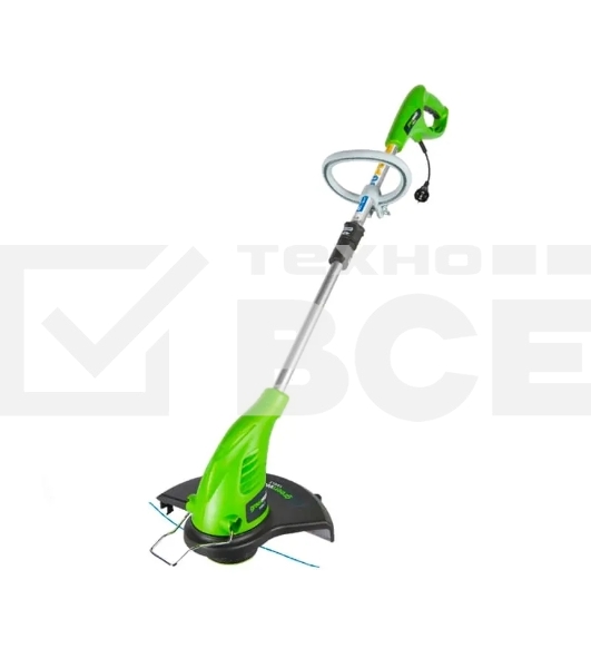 Триммер электрический GREENWORKS GST5033 21217 нижний двигатель 500Вт леска 1.6мм 33см