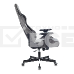 Кресло игровое Zombie VIKING 7 KNIGHT Fabric серый Loft ромбик текстиль/эко.кожа с подголов. крестовина металл, фото25