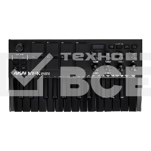 Клавиатура MIDI AKAI [MPK Mini MK3 Black] 25 мини клавиш, 8 пэдов, 8 энкодеров, цвет черный