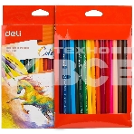 Карандаши цветные Deli EC00310 ColoRun, тополь, 18 цветов, коробка с европодвесом, фото4