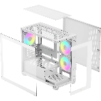 Компьютерный корпус Case Ocypus Gaммa C52 WH ARGB mATX/win/white/3 ARGB fans/no PSU/Tempered Glass, фото8