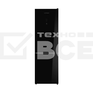 Холодильник Kuppersberg RFCN 2013 BG черное стекло двухкамерный 240/95л морозилка снизу, No Frost