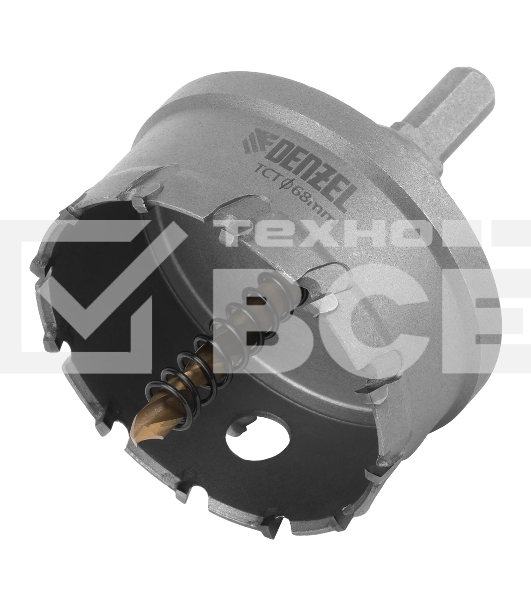 Коронка по металлу Denzel твердосплавная, 68 мм