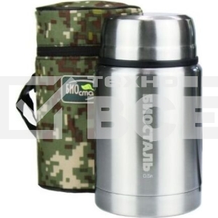 Термос BIOSTAL NTS-500B ОХОТА ш/г, суповой с ложкой, с термочехлом
