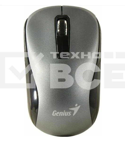 Мышь беспроводная Genius NX-7010 серый, 1200 dpi, радиоканал, USB, кнопки - 3