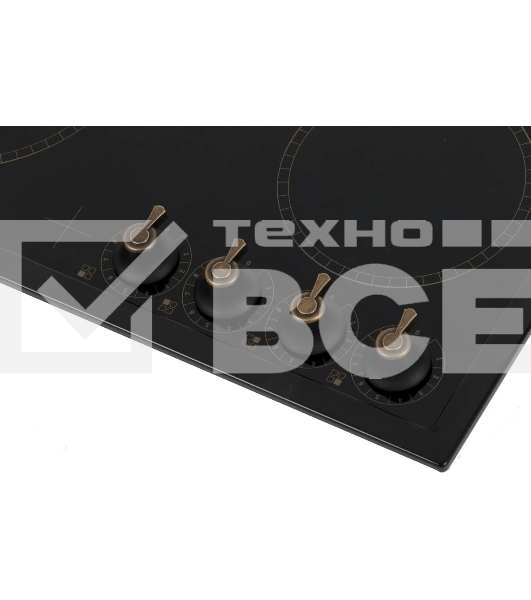 Варочная поверхность Gorenje EC642CLB, конфорок: 4 шт., стеклокерамика, независимая, черный