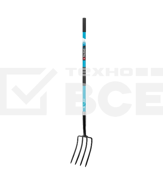 Вилы Palisad LUXE 4-х рогие,огородные,кованые, 190х290х1485 мм, фибергласовый черенок,ПВХ накладка