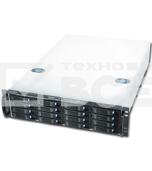 Компьютерный корпус Chenbro RM31616H09*14323 3U,16 HDD BAYS,12G MINI SAS HD EXPANDER PCB,USB3.0,W/RAIL+3.5