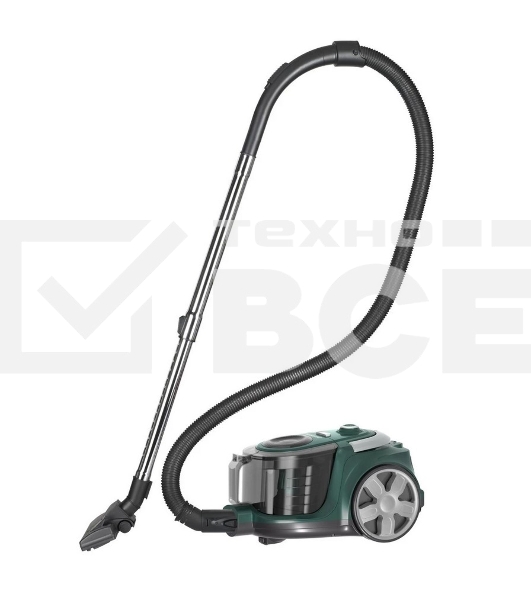 Пылесос Eurostek EVC-4512 зеленый, 500/2800 Вт, уборка сухая, пылесборник контейнер 3 л