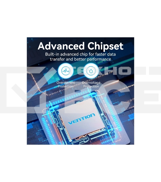 Концентратор Vention OTG USB 3.0 на 7 портов черный
