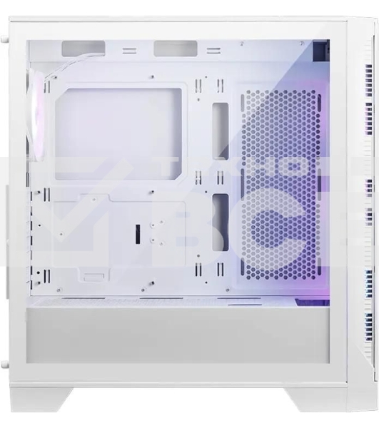 Компьютерный корпус MSI MAG Forge 320R Airflow белый без БП ATX 4x120mm 2xUSB3.0 audio bott PSU