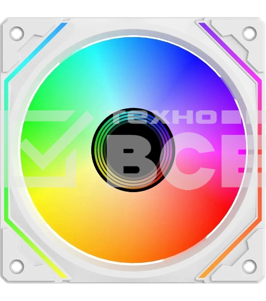Вентилятор для корпуса Bloody BD-CF120ARGB5 LCD ARGB белый, 120 мм, 1600 об/мин, 26 дБ, 4 pin