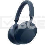 Беспроводные/проводные наушники Sony WH-1000XM5 синий, полноразмерные, Bluetooth + проводной, активное шумоподавление, до 30 ч, фото 1