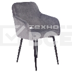 Кресло офисное Бюрократ CH-380F серая жемчужина Italia 26, на ножках, металл черный, фото 1