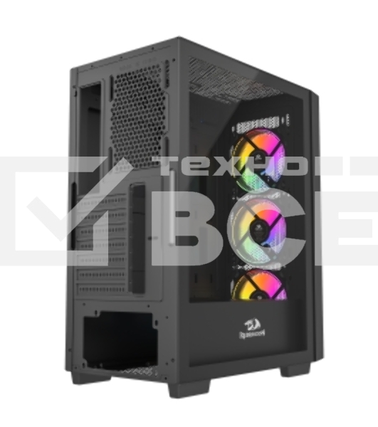 Корпус компьютерный Redragon Paktis3 ITX/Micro-ATX/ATX,3кул12см,черый