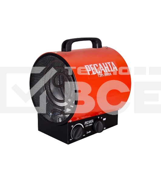 Тепловая пушка электрическая Ресанта ТЭП-3000К 3000Вт красный
