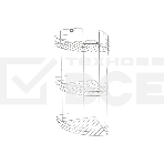 Полка угловая трехъярусная РЫЖИЙ КОТ Vento 19*19*41 см хром (310847), фото 1