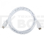 Кабель ACD-DHHM2-18W ACD-DHHM2-18W HDMI 2.0, Golden Plated,19m/19m, белый, 1.8м, (742248), фото 1