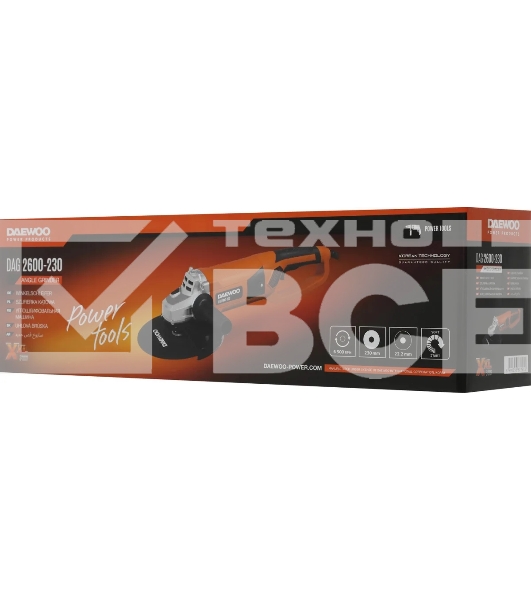 Угловая шлифовальная машина (болгарка) DAEWOO DAG 2600-230 2600Вт 230мм 6600об/мин