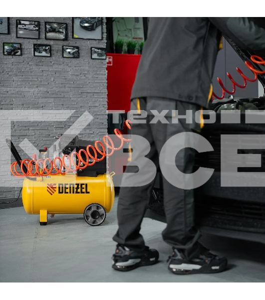 Компрессор воздушный Denzel DKV2200/50,Х-PRO 2,2 кВт, 400 л/мин, 50 л