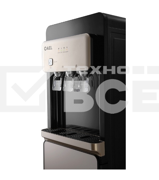 Кулер для воды AEL LD-AEL-806a, нижняя загрузка, нагрев 95 °С, охлаждение 10 °С, черный/золотистый