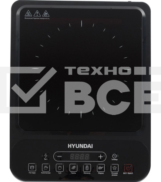 Плита настольная электрическая Hyundai HYC-0101 черный эмаль (настольная)